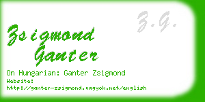 zsigmond ganter business card